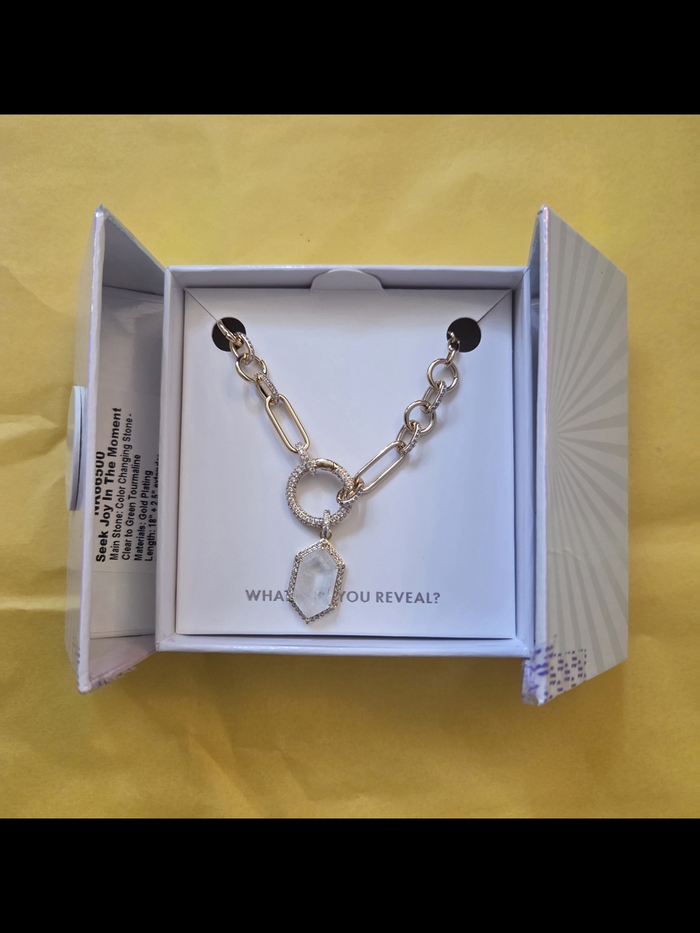 Bomb Party Mental Health Awareness Necklace "Seek Joy in the Moment" NK66500 - Picture 2 of 4